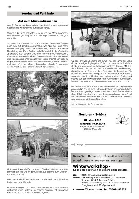 Ausgabe 42. KW 2013 - Bad Schandau