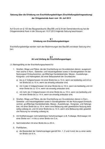 Satzung über die Erhebung von ... - Bad Sobernheim