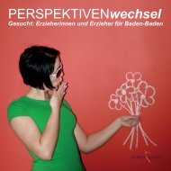 Fachkräfte gesucht: Perspektivenwechsel Broschuere - Baden-Baden