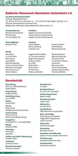 22. September 2013 - Badischer Rennverein Mannheim ...