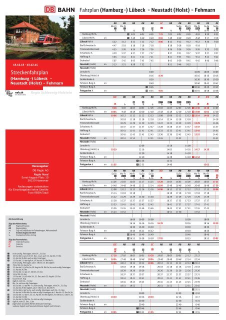 KBS 140_Lübeck-Neustadt-Fehmarn - Bahn