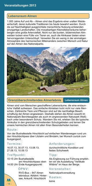 Wanderprogramm Sommer 2013 barrierefrei (PDF, 3.44MB) - Bahn