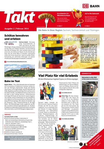 Takt - die Kundenzeitung von DB Regio Südost (PDF, 2.15MB) - Bahn