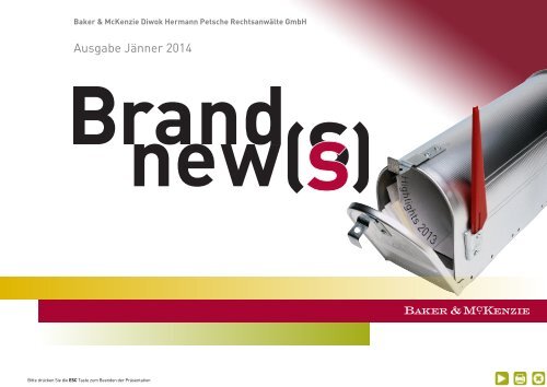 Brand News_WIEN_Ausg Januar 2014 - Baker & McKenzie