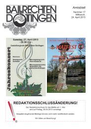 RedaktionsschlussändeRung! - Ballrechten-Dottingen