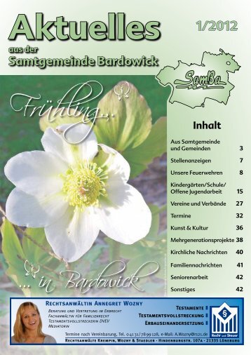 Ausgabe 01/2012 - Bardowick