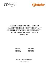 GASBETRIEBENE FRITTEUSEN GASBETRIEBENE ... - Bartscher