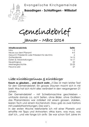 gemeindebrief_1_2014 - Gemeinde Basadingen-Schlattingen
