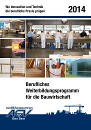 Seminarbroschüre AGV Bau Saar 2013/2014