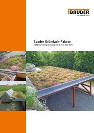 Bauder Gründach-Pakete