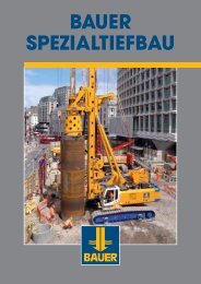 BAUER SPEZIALTIEFBAU - Bauer AG