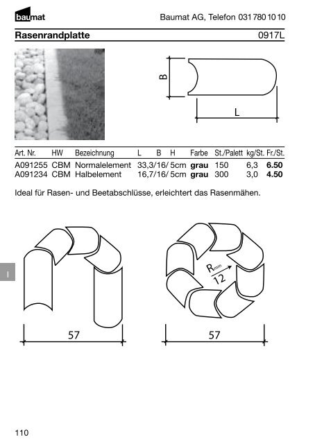 Produkt- und Preiskatalog Betonwaren 2013 - Baumat AG