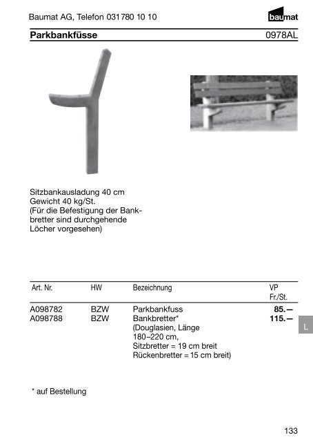 Produkt- und Preiskatalog Betonwaren 2013 - Baumat AG