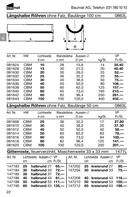 Produkt- und Preiskatalog Betonwaren 2013 - Baumat AG