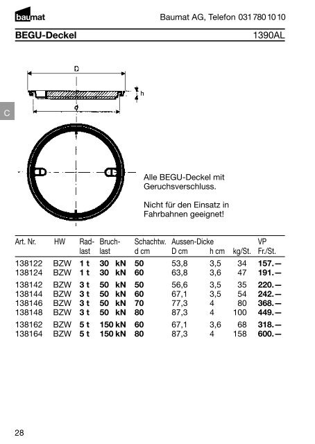 Produkt- und Preiskatalog Betonwaren 2013 - Baumat AG