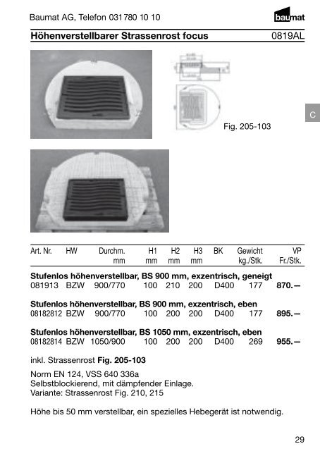 Produkt- und Preiskatalog Betonwaren 2013 - Baumat AG