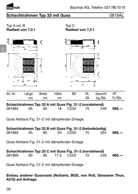 Produkt- und Preiskatalog Betonwaren 2013 - Baumat AG