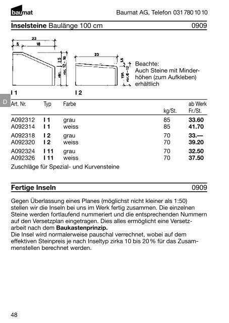 Produkt- und Preiskatalog Betonwaren 2013 - Baumat AG