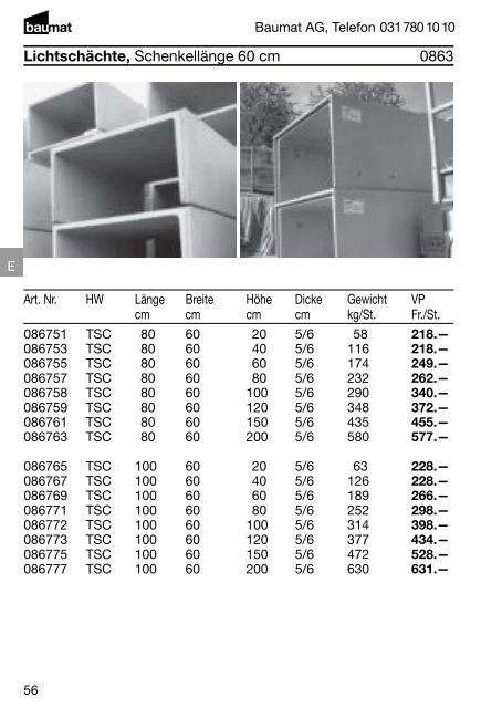 Produkt- und Preiskatalog Betonwaren 2013 - Baumat AG