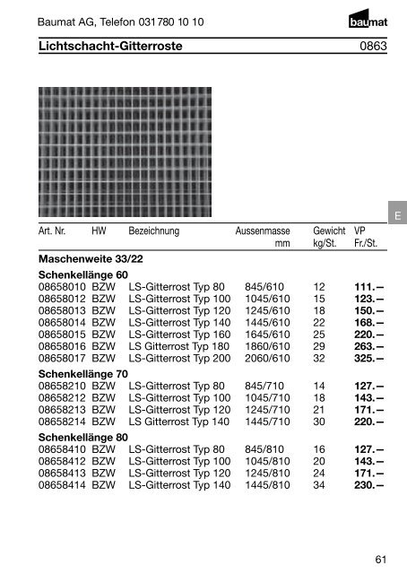 Produkt- und Preiskatalog Betonwaren 2013 - Baumat AG