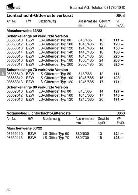 Produkt- und Preiskatalog Betonwaren 2013 - Baumat AG