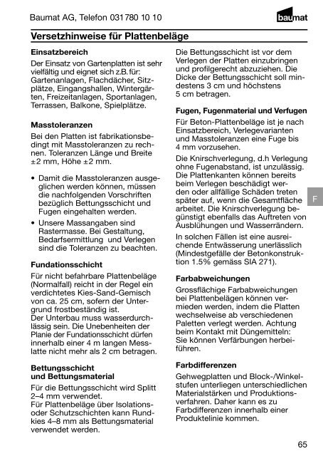 Produkt- und Preiskatalog Betonwaren 2013 - Baumat AG