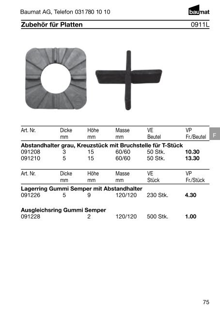 Produkt- und Preiskatalog Betonwaren 2013 - Baumat AG