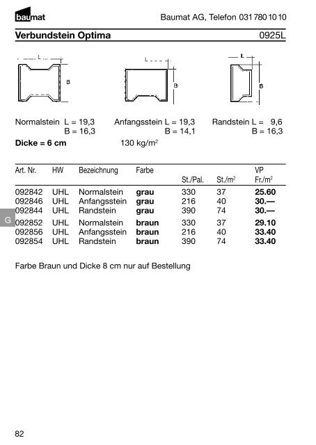 Produkt- und Preiskatalog Betonwaren 2013 - Baumat AG