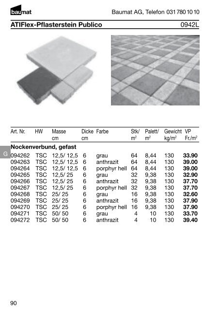 Produkt- und Preiskatalog Betonwaren 2013 - Baumat AG