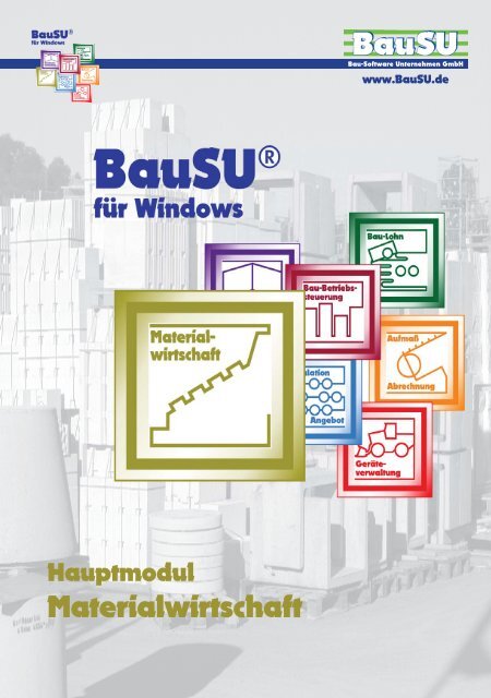 Materialwirtschaft - Bau-Software Unternehmen GmbH