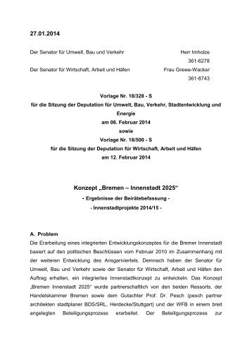 Bremen – Innenstadt 2025 - Der Senator für Umwelt, Bau und Verkehr