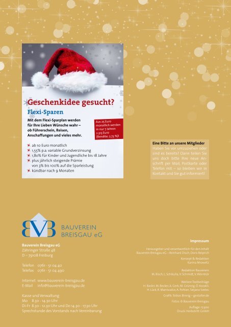 Lebensräume Dezember 2013 - Bauverein Breisgau eG