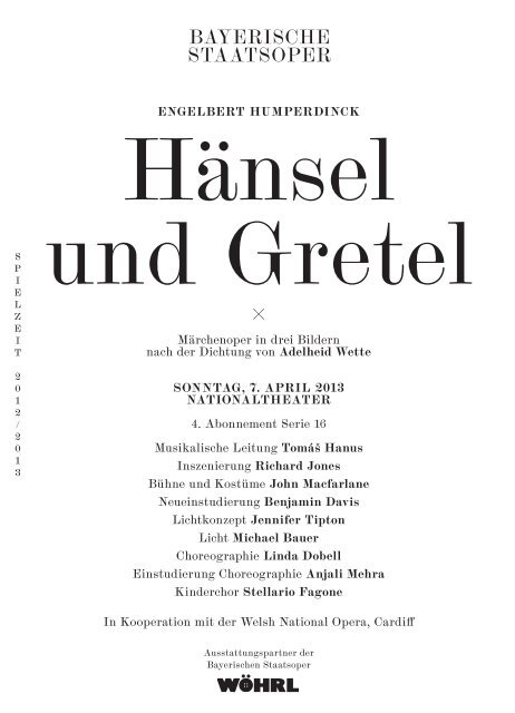 Cast list as PDF Download - Bayerische Staatsoper