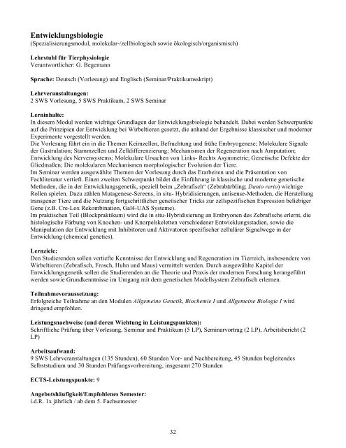 Modulhandbuch - BayCEER - Universität Bayreuth