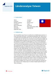 Länderanalyse Taiwan - Bayerische Landesbank