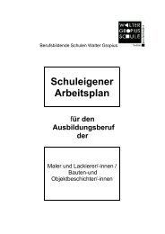 Schuleigener Arbeitsplan - BBS Walter Gropius