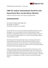 Referat: Nicolas Germanier, Leiter Fahrplan und ... - Kanton Bern