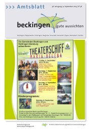 Ausgabe 36/2013 - Gemeinde Beckingen