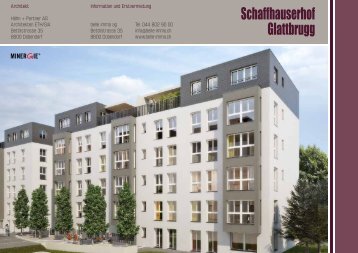 Schaffhauserhof, Glattbrugg (Miete Wohnen und ... - belle immo ag