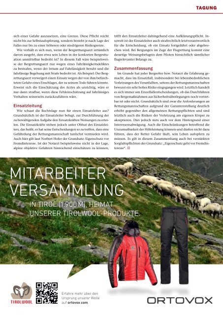 Aktueller BERGretter Tirol Nr. 30 - Österreichischer Bergrettungsdienst