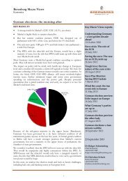 Berenberg Macro Views German elections: the ... - Berenberg Bank