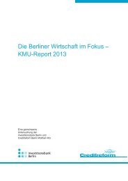 KMU-Report 2013 - Investitionsbank Berlin