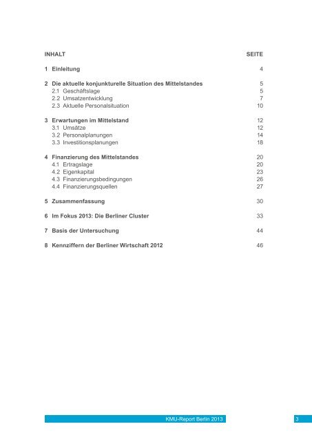 KMU-Report 2013 - Investitionsbank Berlin