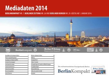 Mediadaten 2014 - Berliner Zeitung