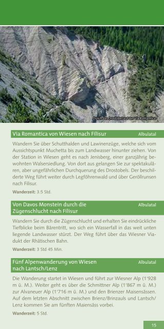 Entdecken und Erleben 2013 - Bergün Filisur