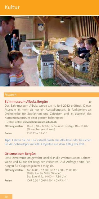 Entdecken und Erleben 2013 - Bergün Filisur