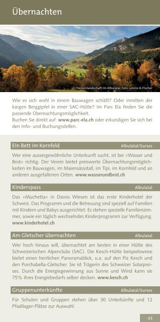 Entdecken und Erleben 2013 - Bergün Filisur