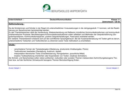 Zweijährige Höhere Berufsfachschule Technik, Schwerpunkt Maschi