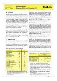 Betonzusätze Zusatzmittel und Zusatzstoffe - Beton.org