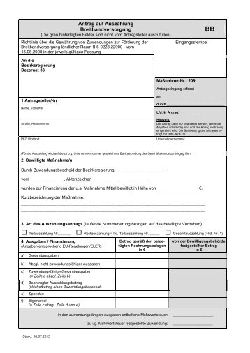 erhalten Sie das Formular für den Auszahlungsantrag (pdf)